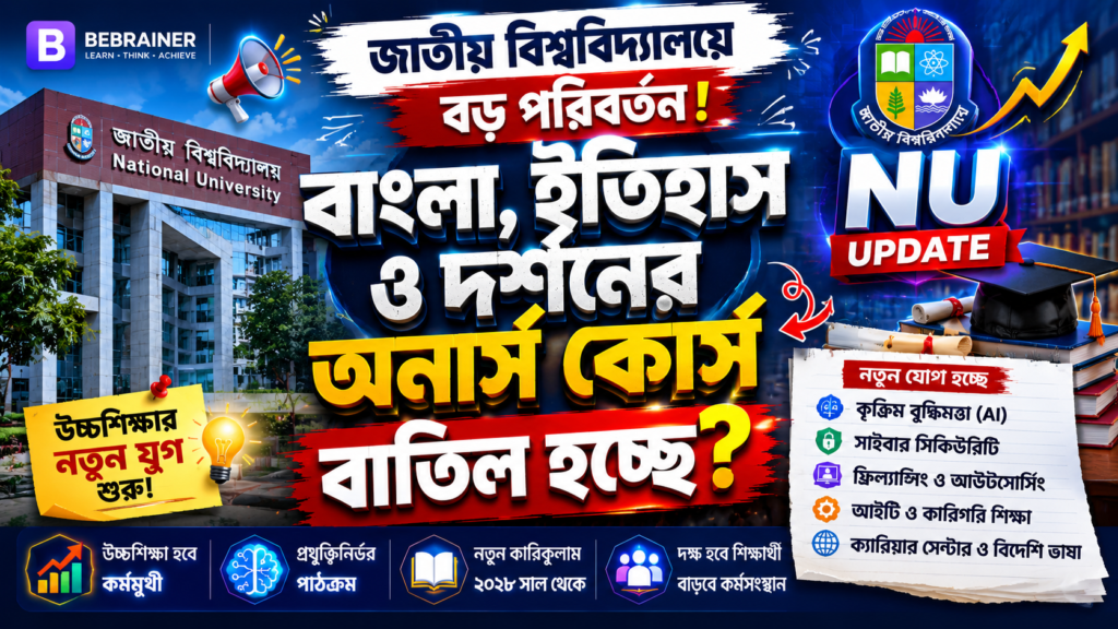 বাংলা, ইতিহাস ও দর্শনের অনার্স কোর্স বাতিল হচ্ছে