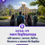 ২০২৬-২৭ সকল বিশ্ববিদ্যালয়ের ভর্তি আবেদন আবেদন যোগ্যতা, জিপিএ, সিলেকশন ও আবেদন ফি বিস্তারিত