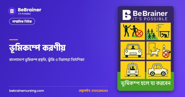ভূমিকম্পে করণীয়: বাংলাদেশে ভূমিকম্প প্রস্তুতি, ঝুঁকি ও নিরাপত্তা নির্দেশিকা