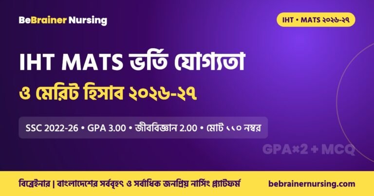 IHT MATS ভর্তি যোগ্যতা ও মেরিট হিসাব ২০২৬-২৭: কত জিপিএ লাগে, কত নম্বরে চান্স